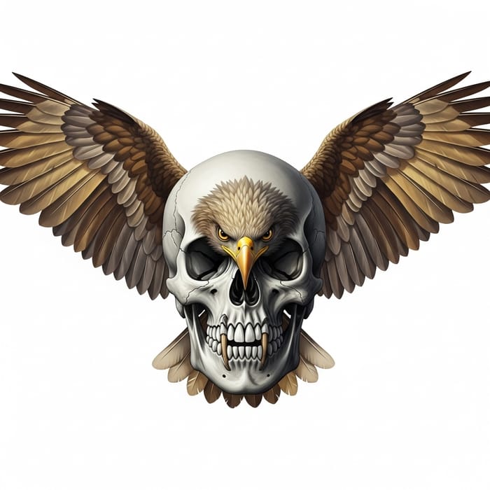 Skull Bird Artwork - Mysterious Hybrid Creature