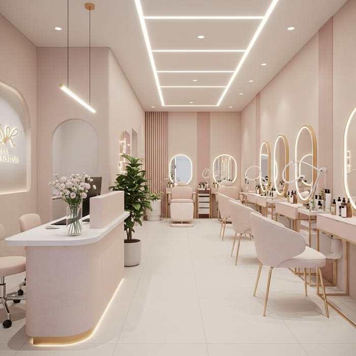 Minimalist Beauty Institute Design Ideas