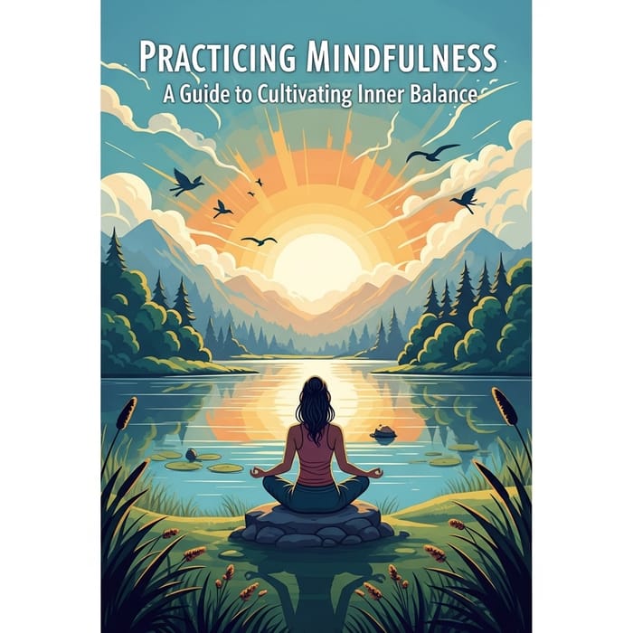 Practicing Mindfulness: A Guide to Cultivating Inner Balance - Illustrated Book Cover