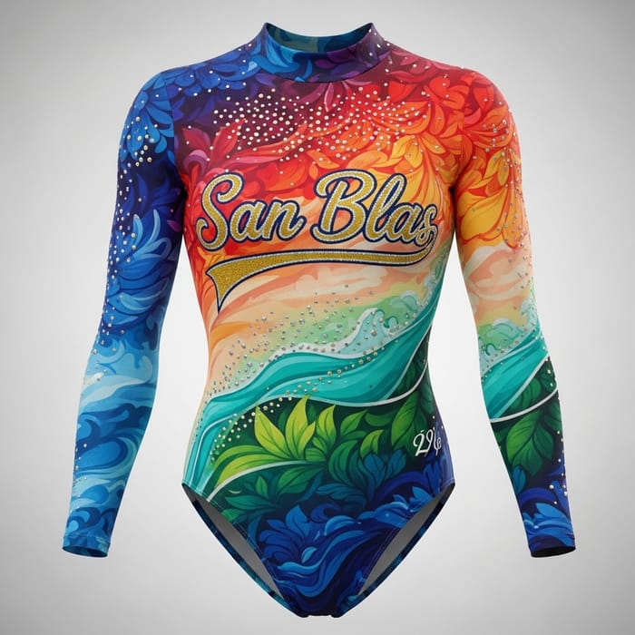 San Blas Gymnastics Leotard for Artistic Performances San Blas Gymnastics Leotard for Artistic Performances