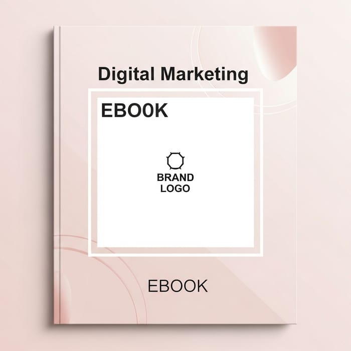Sophisticated Digital Marketing eBook Design with White Square & Soft Pink Touches Sophisticated Digital Marketing eBook Design with White Square & Soft Pink Touches