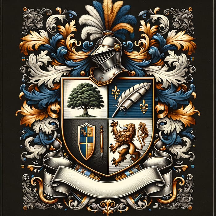 Design Traditional Coat of Arms | Symbolism of Strength, Courage, Wisdom & Faith