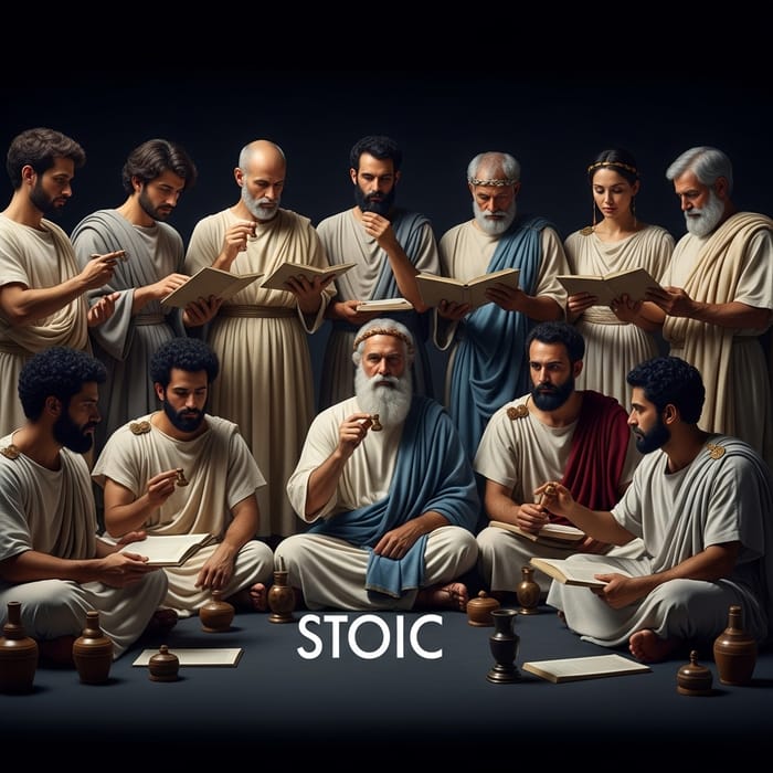 Varied Stoic Philosophers Delving into Deep Discussions Varied Stoic Philosophers Delving into Deep Discussions