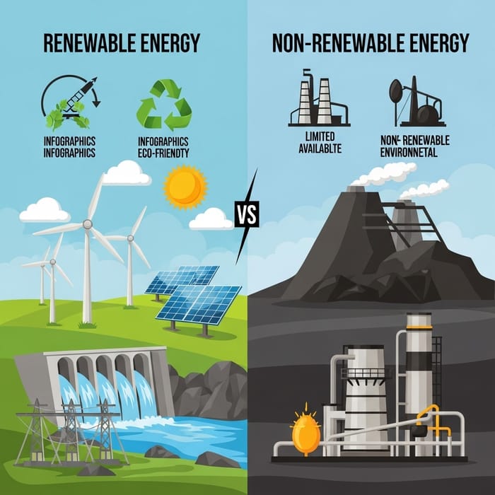 Renewable vs. Non-renewable Energy Comparison Renewable vs. Non-renewable Energy Comparison