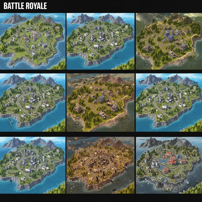 Fortnite Map Evolution Over Time | Map Changes History