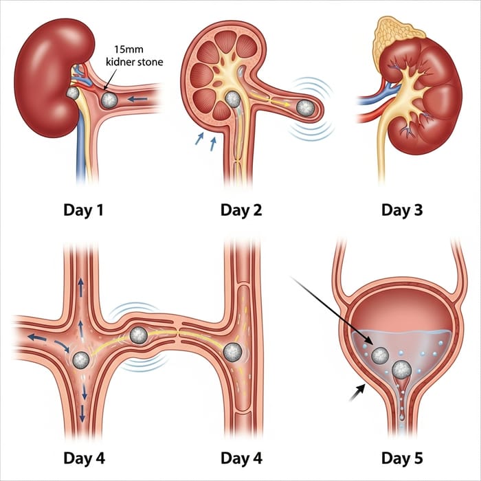 15mm Kidney Stone Removal: Efficient 5-Day Process