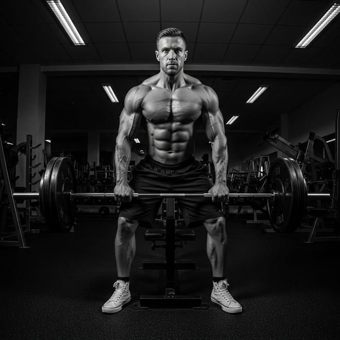 Intense Bodybuilder Workout | High-Contrast Gym Visuals Intense Bodybuilder Workout | High-Contrast Gym Visuals