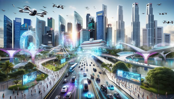 Futuristic and Vibrant Singapore: A Technological Oasis