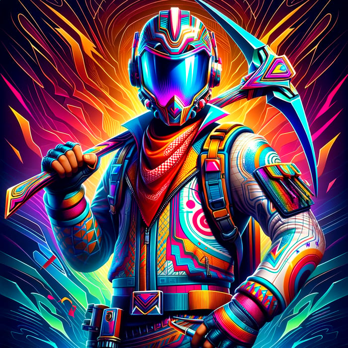 Epic Fortnite Skin Design with 2010s Battle Royale Aesthetic