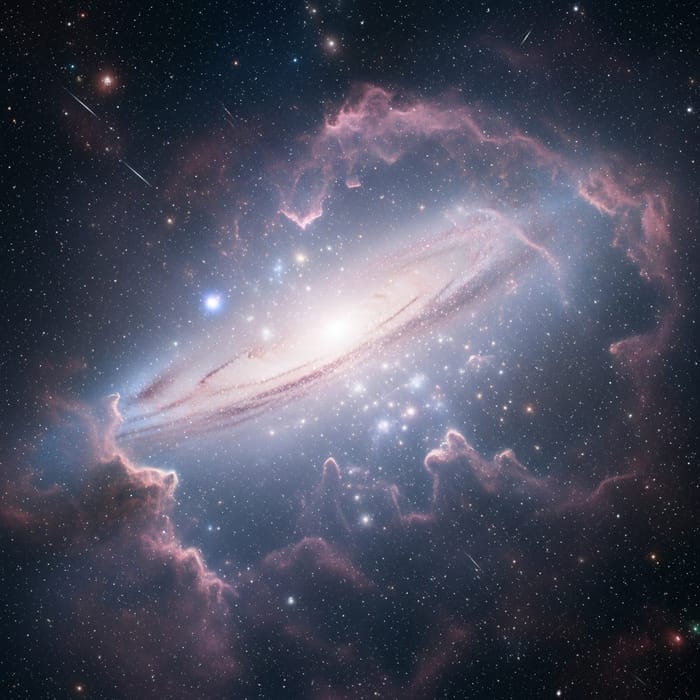 Galaxy Nebula Space Scene | Celestial Cosmic Beauty