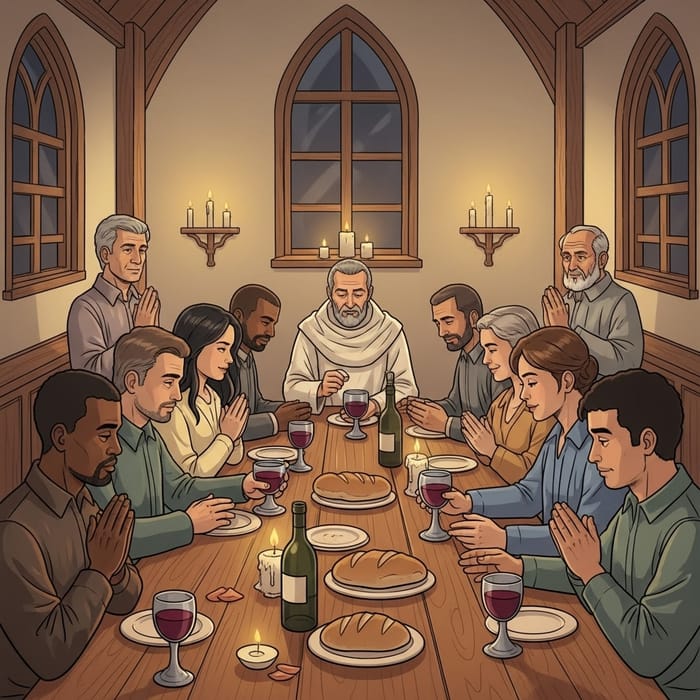 Diverse Community Sharing the Lord's Supper Together Diverse Community Sharing the Lord's Supper Together