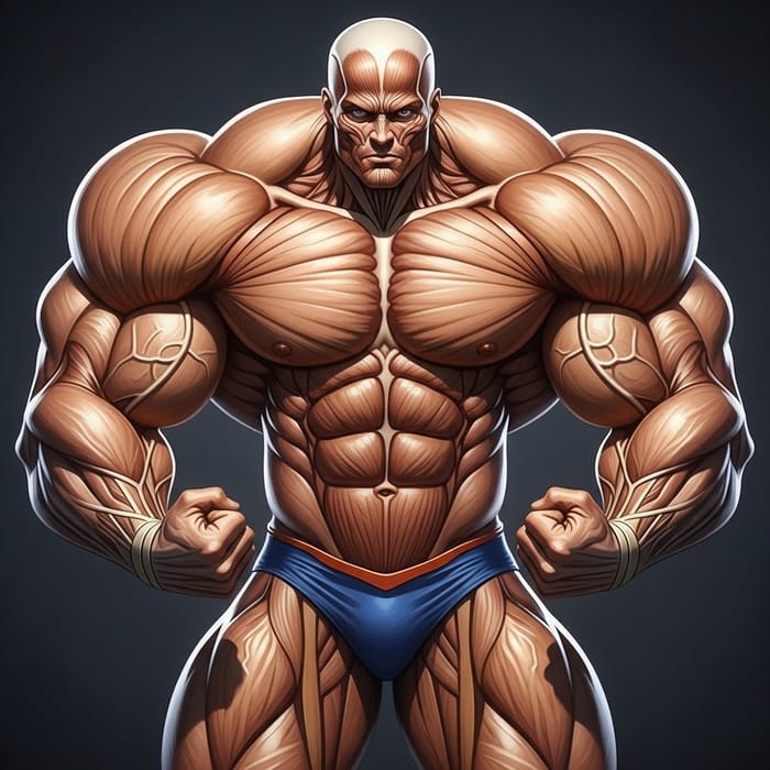 Visually Striking Superhuman With Massive Muscles - Exemplifying Power Visually Striking Superhuman With Massive Muscles - Exemplifying Power