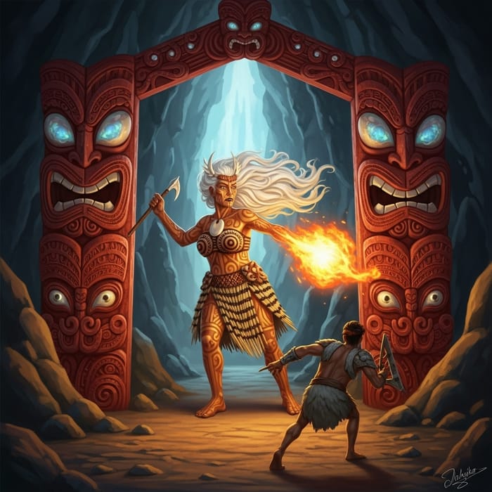 Mahuika: Fiery Maori Goddess in Divine Action Mahuika: Fiery Maori Goddess in Divine Action