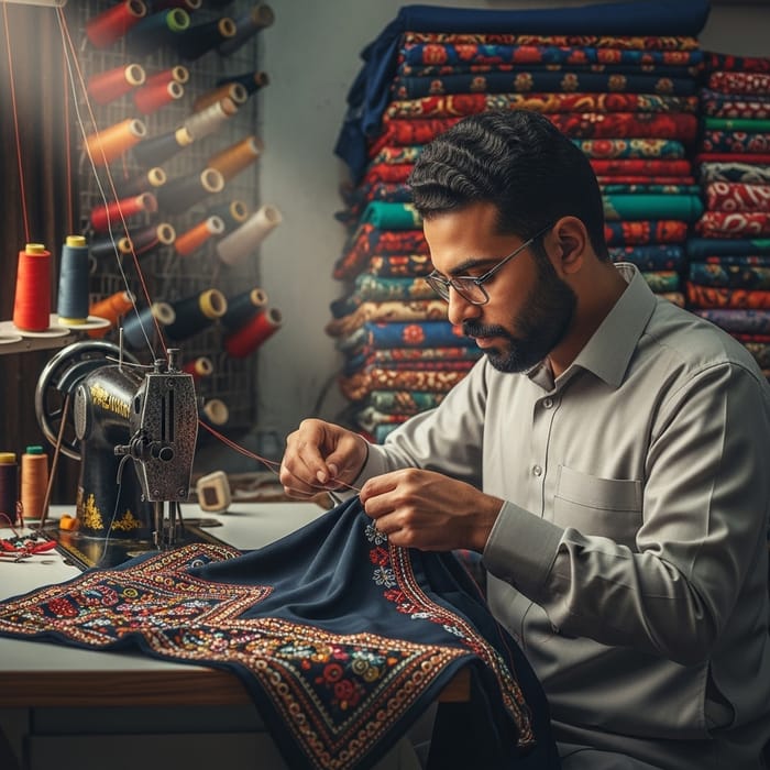 Tailor Crafting Exquisite Fabric