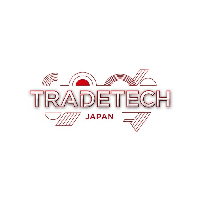 TradeTech Japan Lettering Logo Design | Elegant & Modern