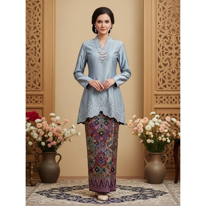 Traditional Malay Women's Baju Kurung & Accessories Traditional Malay Women's Baju Kurung & Accessories