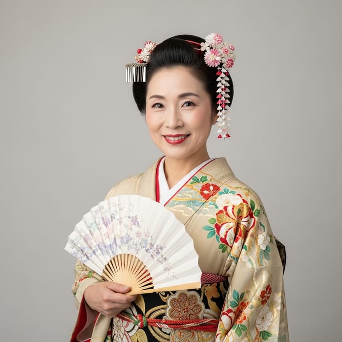 Graceful Japanese Woman | Age 45 | Exuding Elegance