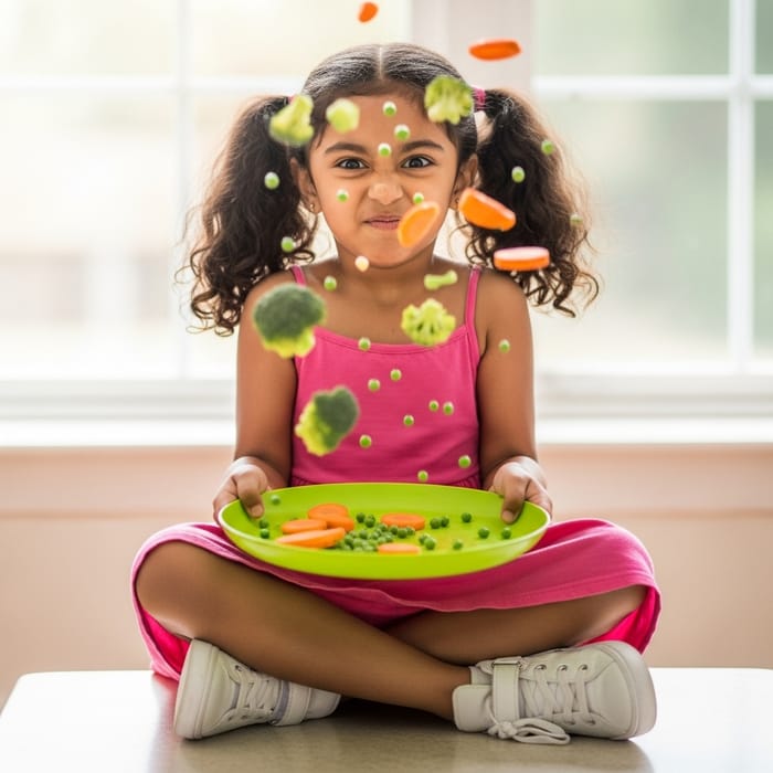 Girl Throwing Food - Funny Reaction Captured