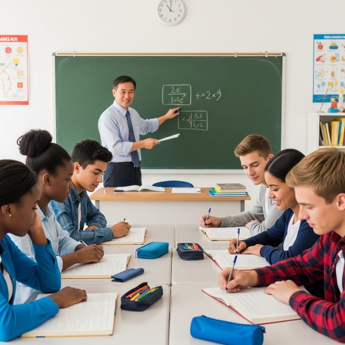 Engaging Teacher Conducting Instruction Engaging Teacher Conducting Instruction