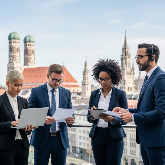 Diverse Team in Cybersecurity Drill in Munich Diverse Team in Cybersecurity Drill in Munich