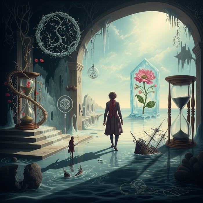 Surrealistic Depiction of Death: Ethereal Gothic Inspiration and Shadows