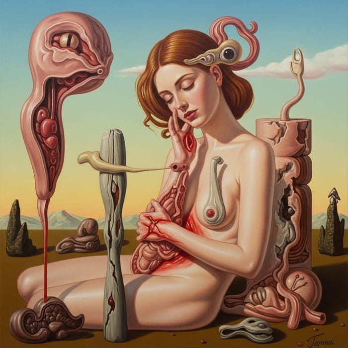 Surrealistic Torment and Pain of Endometriosis - Dali Style