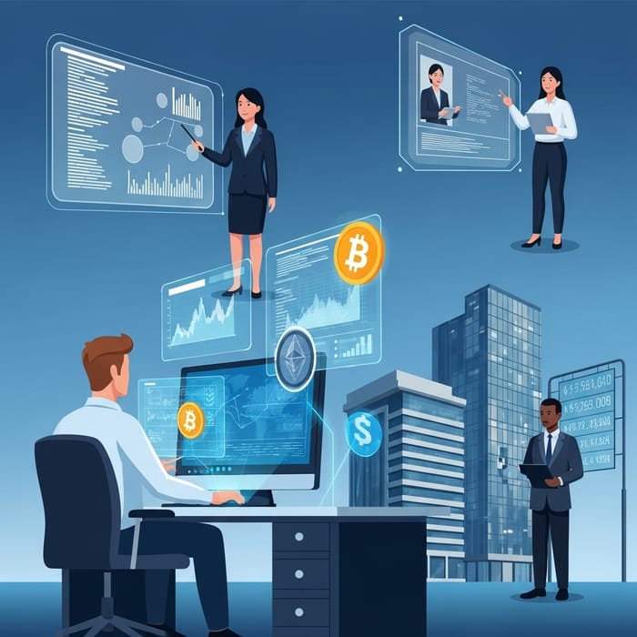 Cryptocurrency Adoption & Digital Solutions for Innovative City Scene