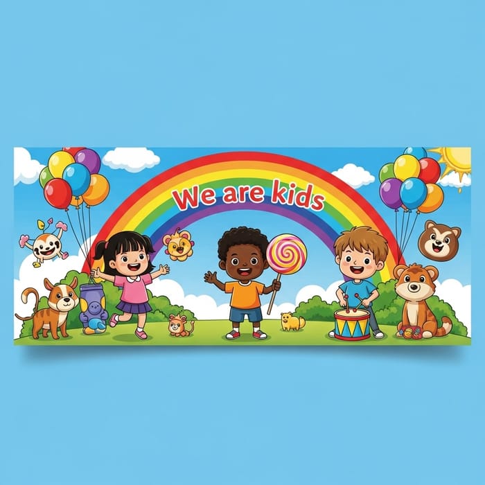 Colorful Kids YouTube Banner