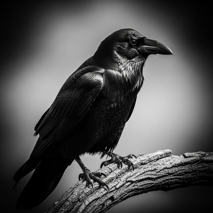 Majestic Raven: Black & White High Contrast Photography Majestic Raven: Black & White High Contrast Photography