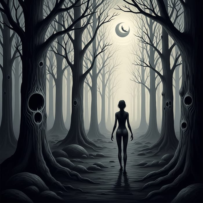 Ethereal Surrealist Forest | Mysteries of Death Unveiled