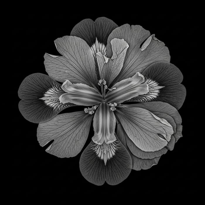 Detailed Chimera Flower Botanical Photography Detailed Chimera Flower Botanical Photography