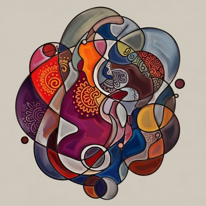 Indian American Abstract Fusion Art Indian American Abstract Fusion Art