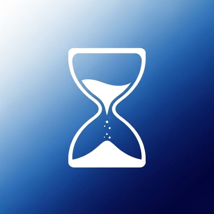Time Flowing Mobile App Icon Design Time Flowing Mobile App Icon Design