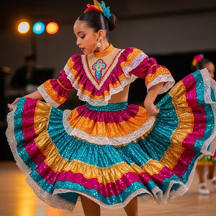 Bachata Dance Performance by Young Hispanic Girl Bachata Dance Performance by Young Hispanic Girl