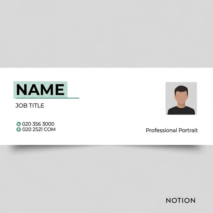 Professional Notion-Style Resume Header Design Professional Notion-Style Resume Header Design