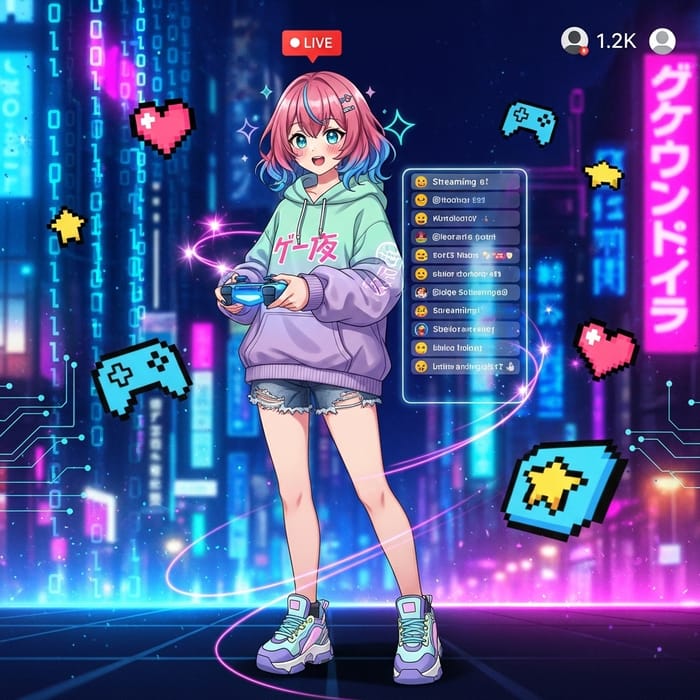 Anime Twitch Channel Design Concept Anime Twitch Channel Design Concept