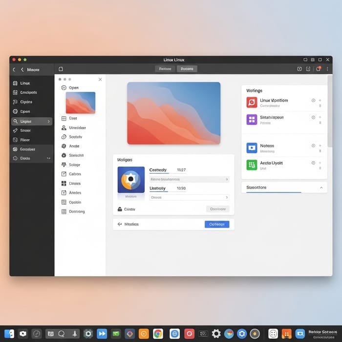 Sleek Linux-inspired Interface Design