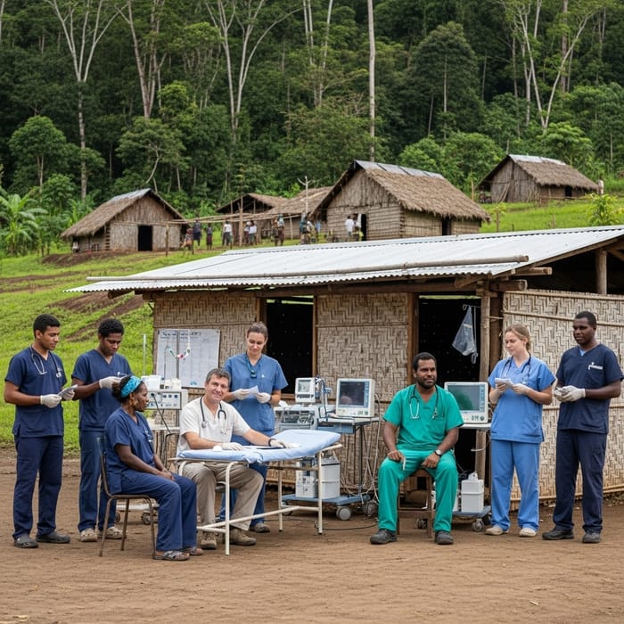 Innovative Healthcare Services in Papua New Guinea Village