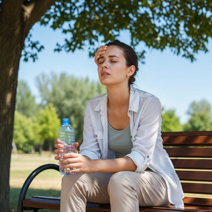 Girl Overheating: Urgent Relief Needed