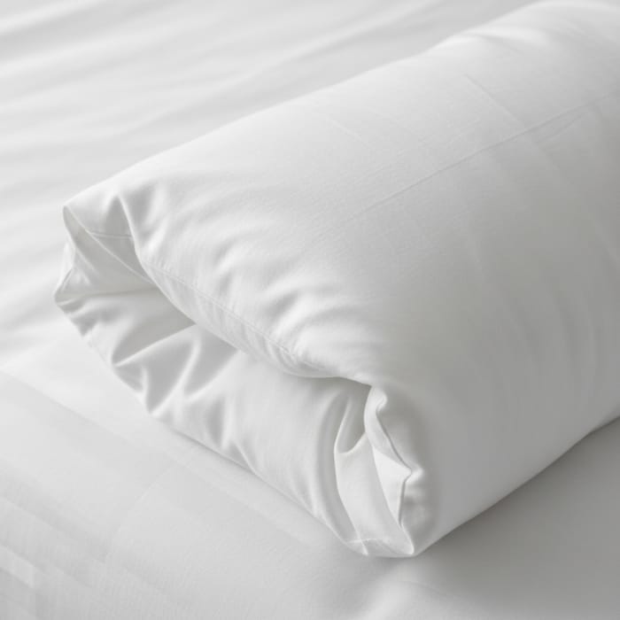 Luxurious White Bedsheet with Cotton Stuffing Luxurious White Bedsheet with Cotton Stuffing