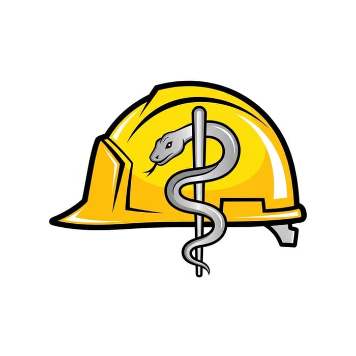 Medicine & Construction Logo - Safety Symbol Design
