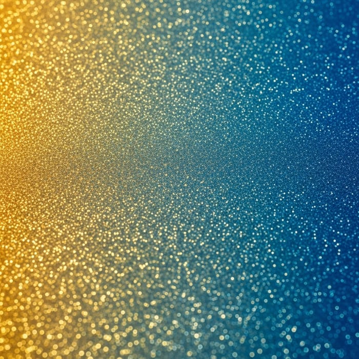 Enchanting Radiant Sparkle Gold and Blue Gradient Image