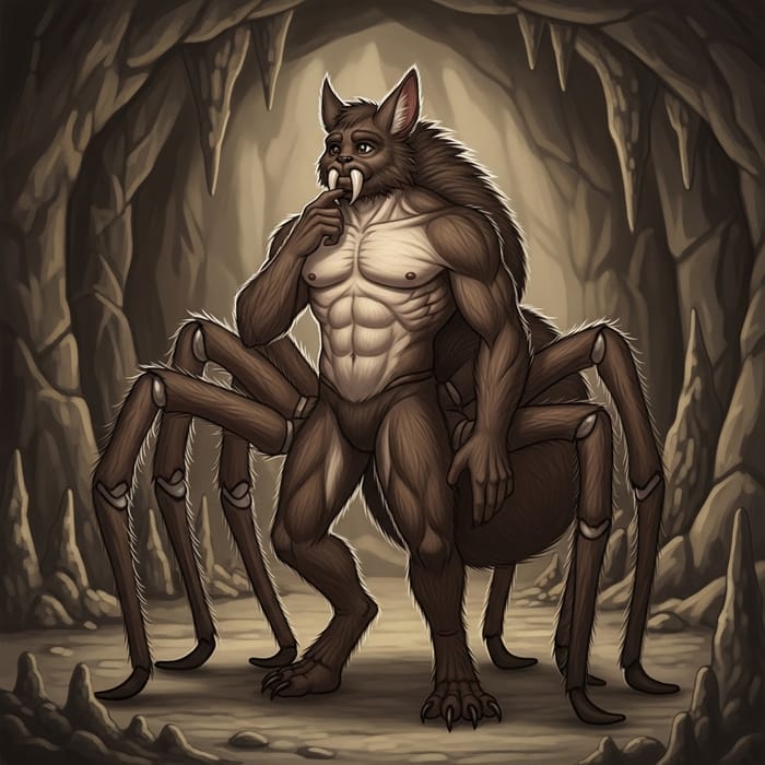Muscular Furry Spider Creature Muscular Furry Spider Creature