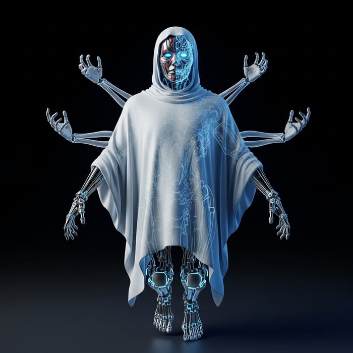 Cyborg Ghost: Eerie Integration of Spirit and Technology Cyborg Ghost: Eerie Integration of Spirit and Technology