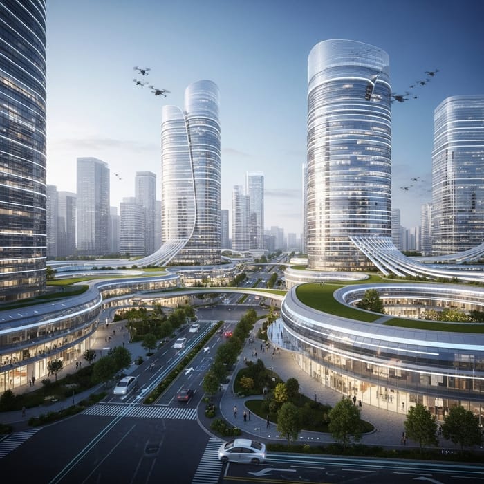 Futuristic Architectural Design | City of Tomorrow