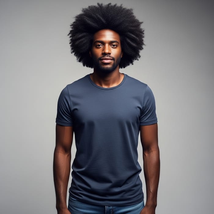 Stylish Afro American Man - Casual Portrait Stylish Afro American Man - Casual Portrait