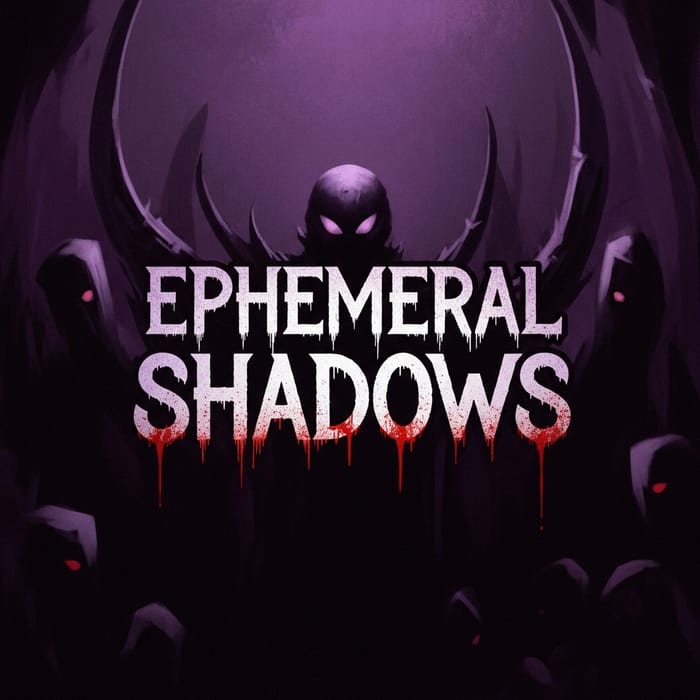 Ephemeral Shadows - Gothic Horror Logo Design