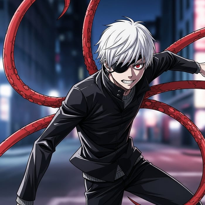 Ken Kaneki Webtoon Illustration Style Ken Kaneki Webtoon Illustration Style