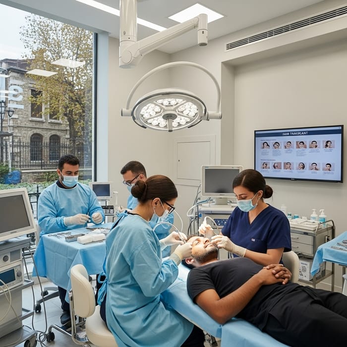 Modern Hair Transplant Clinic in Istanbul, Turkey