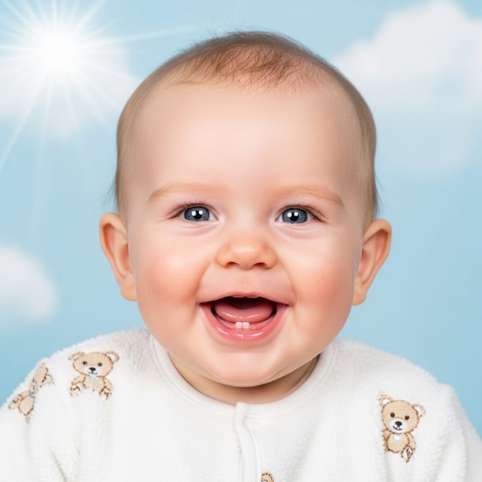 Cute and Healthy Baby Boy Smiling Cute and Healthy Baby Boy Smiling